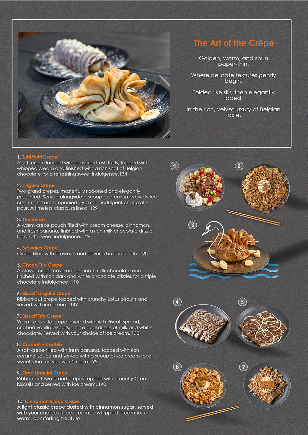 Dip and Share menu: The Art of the Crêpe