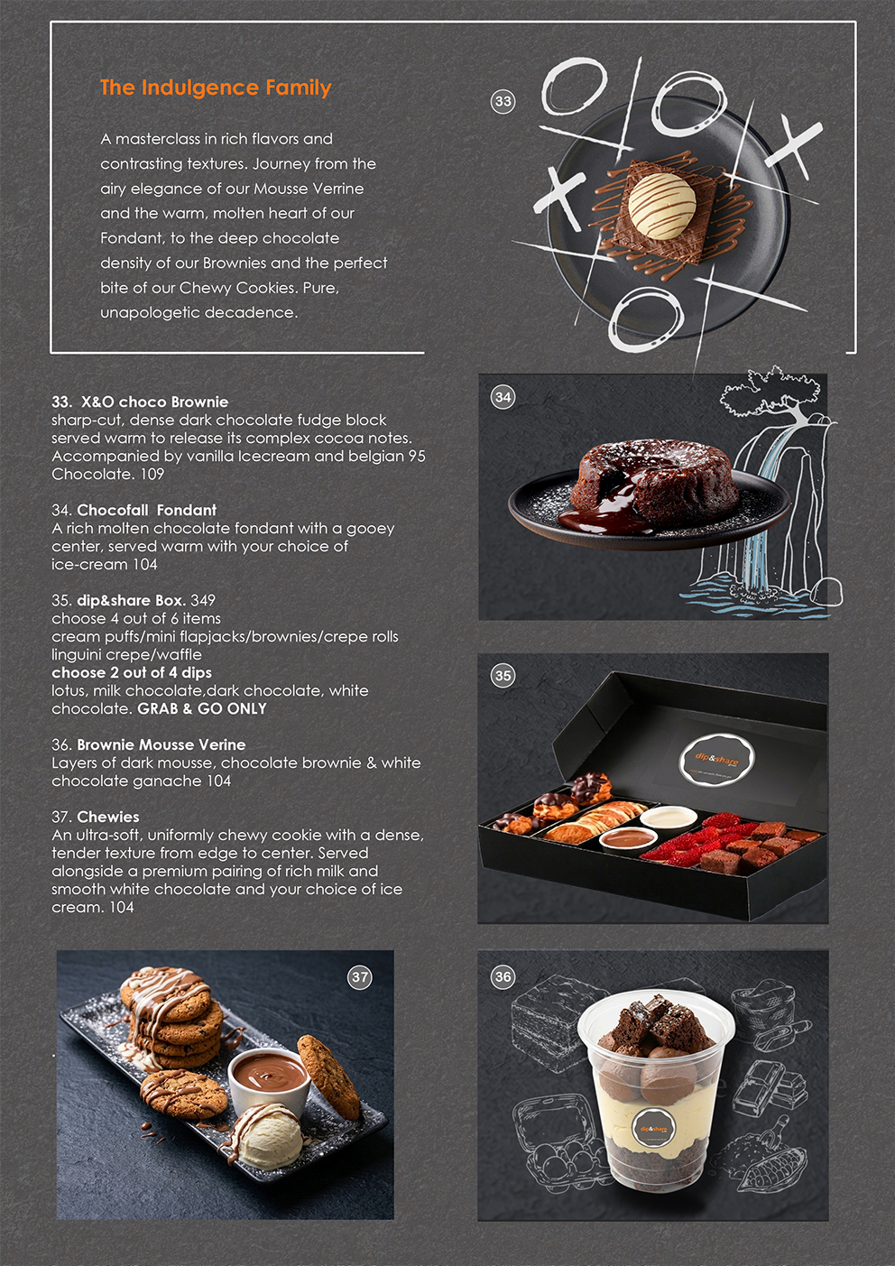 Dip and Share menu page four