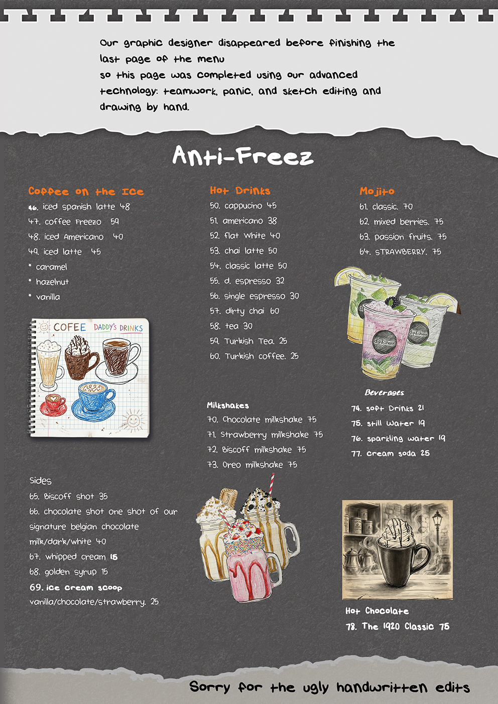Dip and Share menu page six